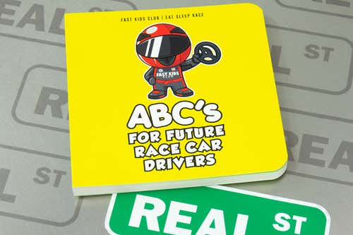Eat Sleep Race ABC Book for Future Race Car Drivers