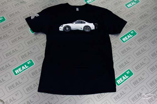 Real Street Mens T-shirt Black White Supra Capsule